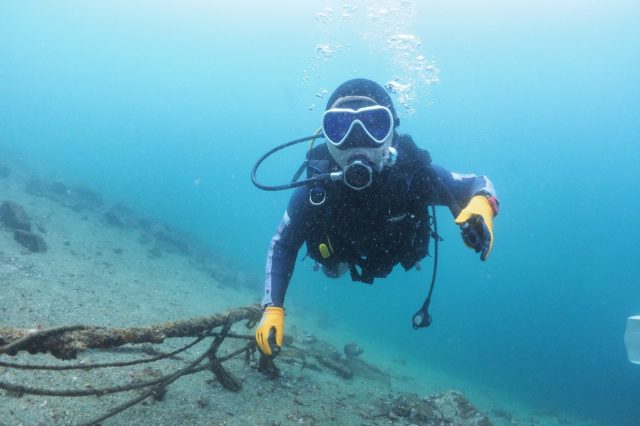 ダイビング、中性浮力、獅子浜